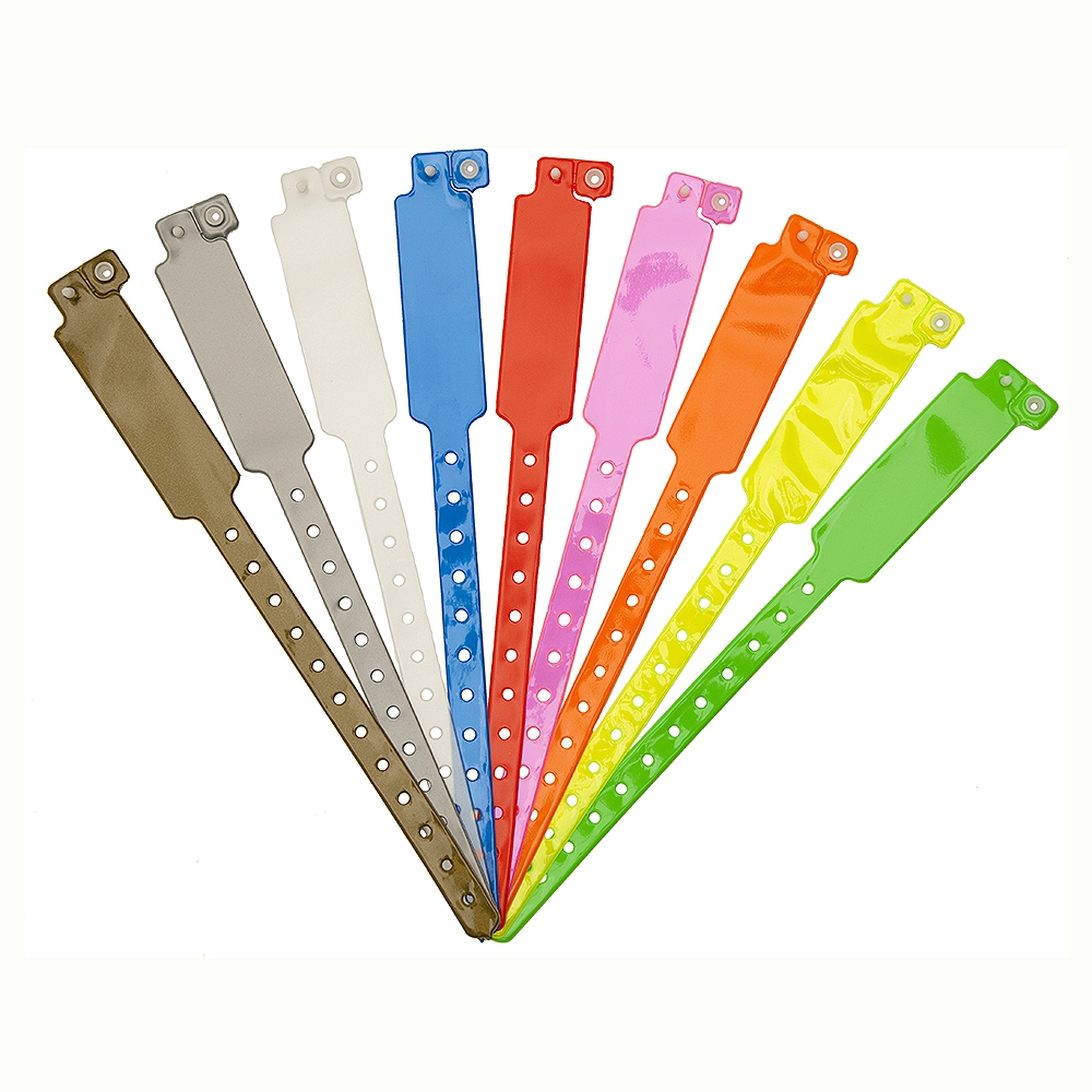 Wrist band with lock, PVC