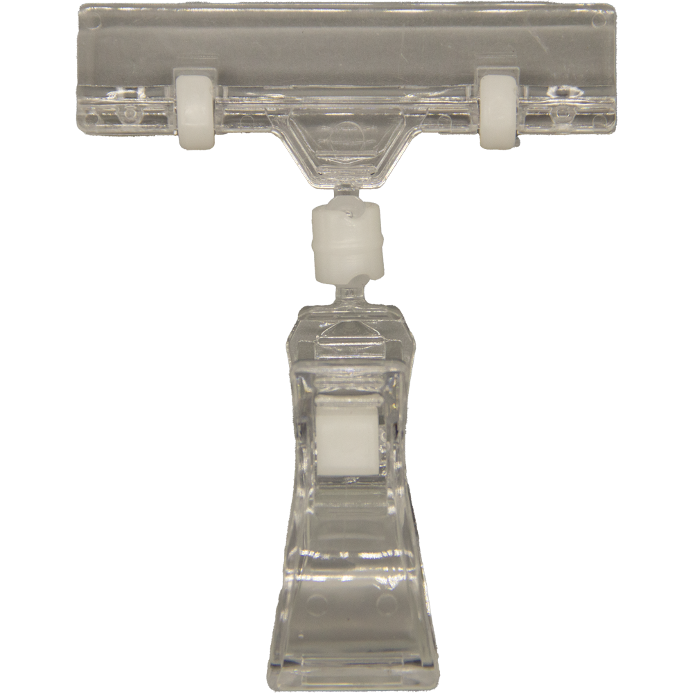 Price tag holder, low edge, clamp <br> Article.no B0036