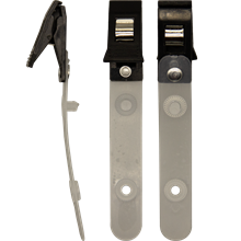 Plastic clip A on ID strap