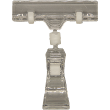 Price tag holder, low edge, clamp <br> Article.no B0036